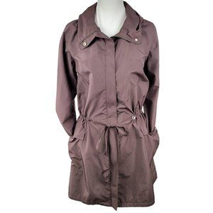 Eileen Fisher Chocolate Brown Lightweight Anorak Windbreaker - Women's S